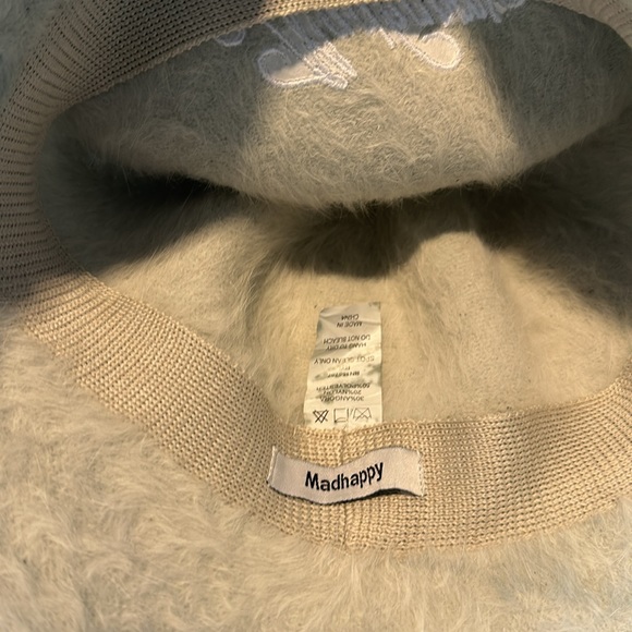 MADHAPPY Baby Blue Fuzzy Bucket Hat - Picture 2 of 3